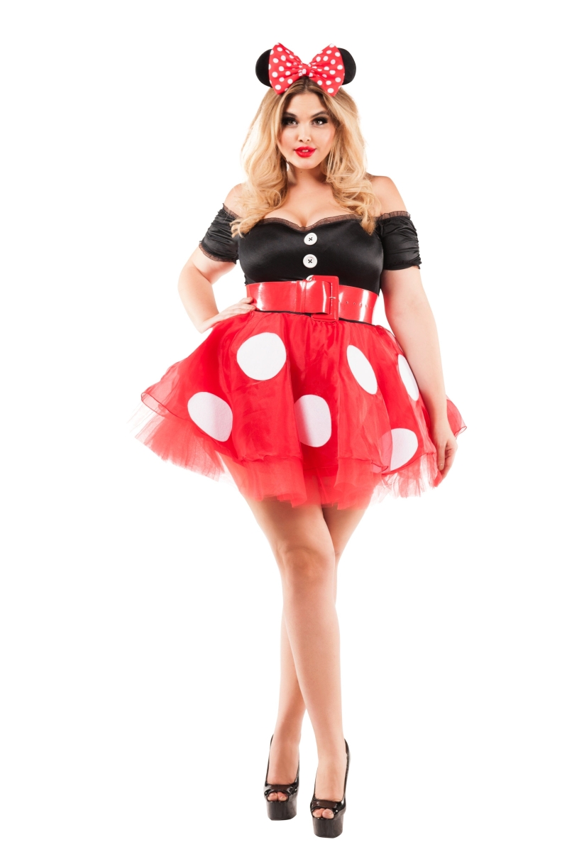 PK816X-CST-4X Womens Plus Coquette Mouse Costume - 4X