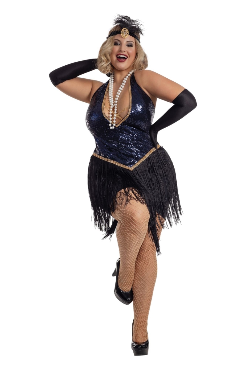 S2063X-CST-2X  Plus Jazzy Jezebel Costume for Womens - 2XL
