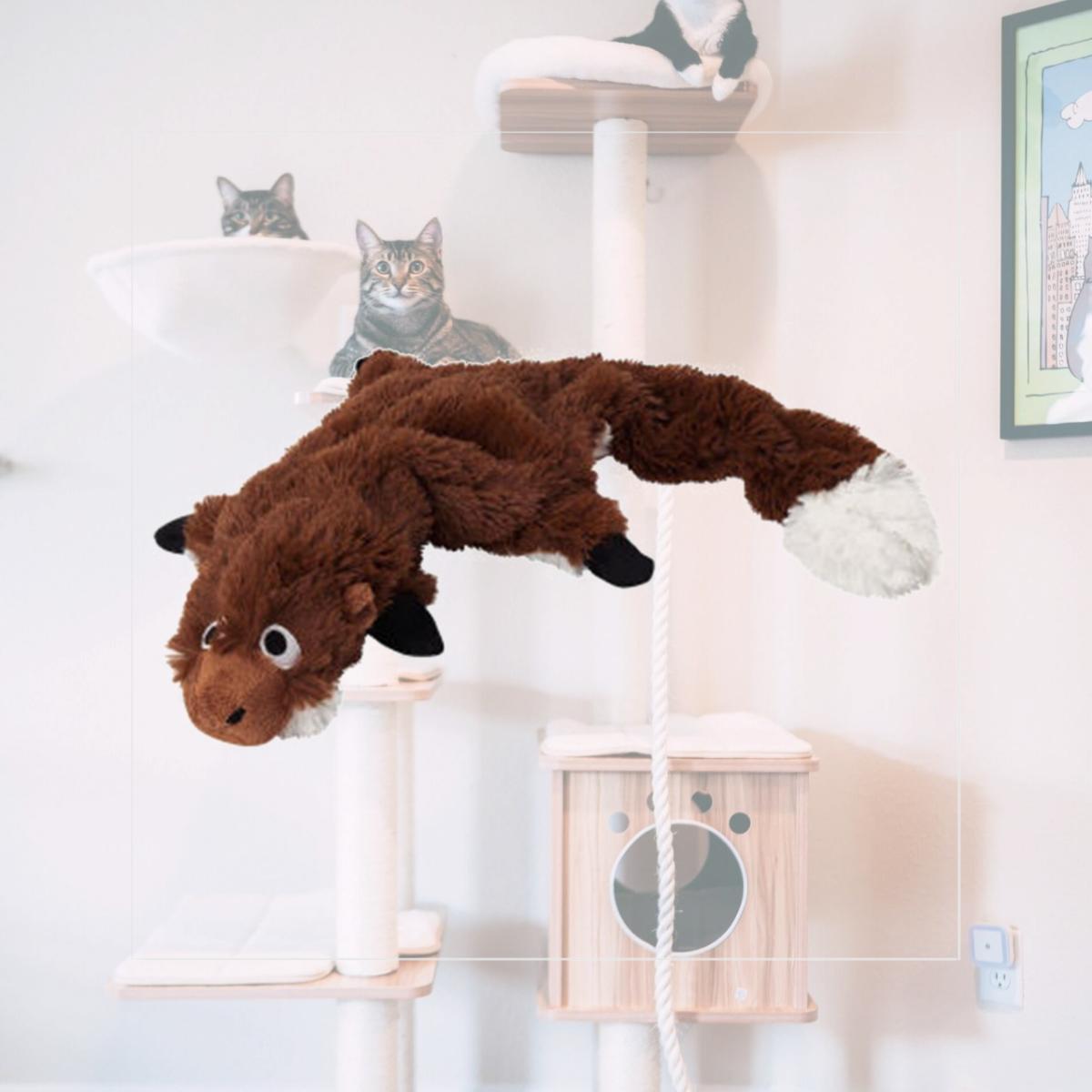 Picture of Doggles TYPBGH-20 Plush Bottle Ground Hog Toy - Brown