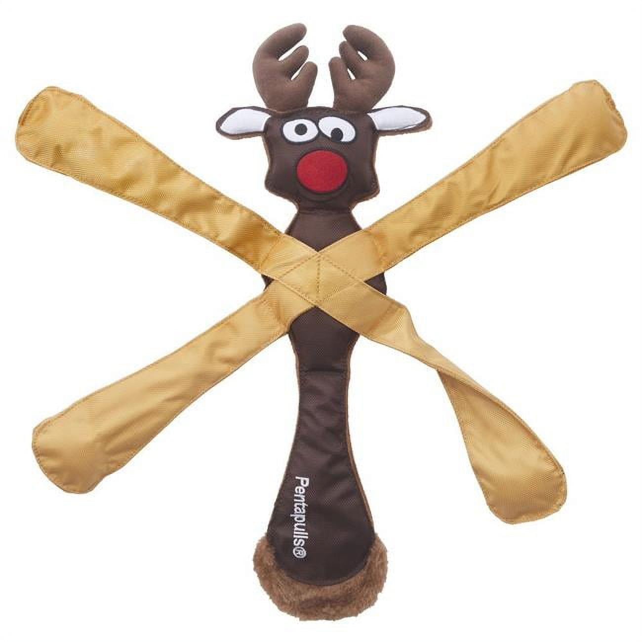 Picture of Doggles TYPERA06 Pentapulls Reindeer Holiday Dog Toy