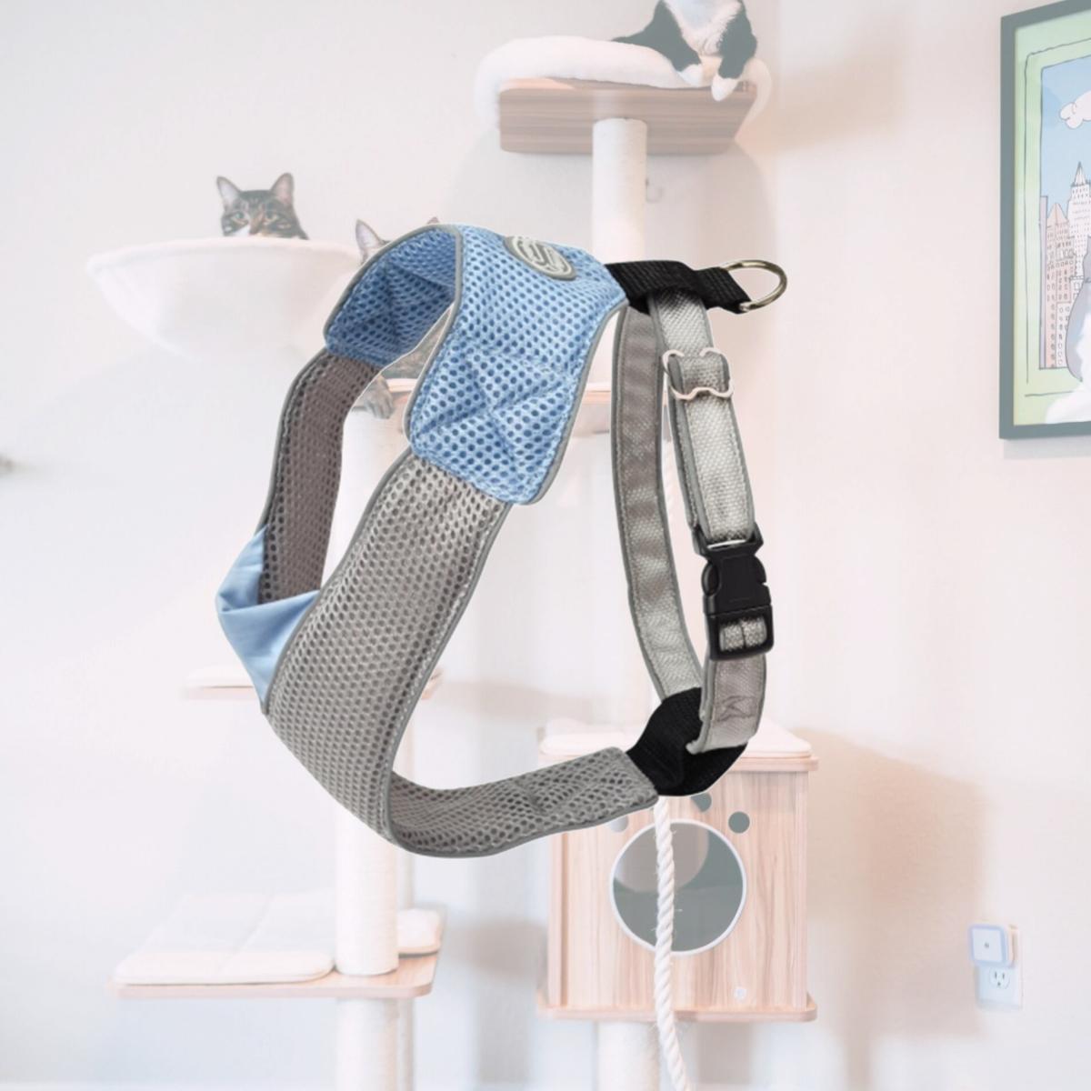 Picture of Doggles HAOMXX04 XXS V Mesh Harness - Blue-Gray