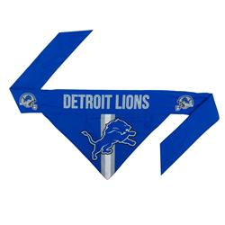 320601-LION-S-1 Detroit Lions Dog Bandana- Tie On, Large