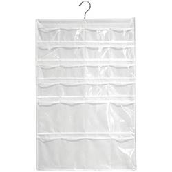 Picture of Interdesign Craft 6340 Hanging Jewelry Organizer - Clear & White