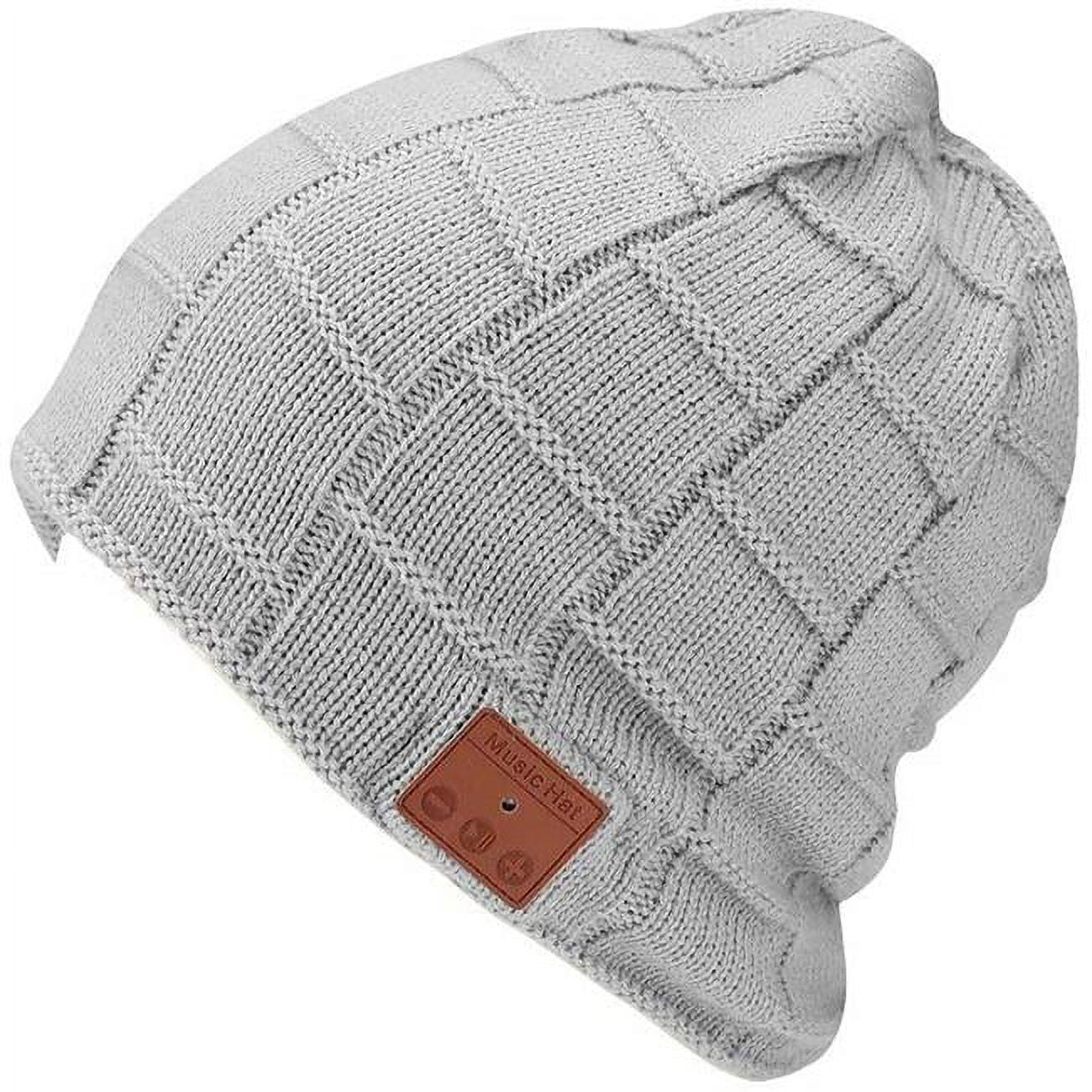 Picture of 3P Experts Beanie Jam - Warm Lined Wireless Headphone  Light Gray         