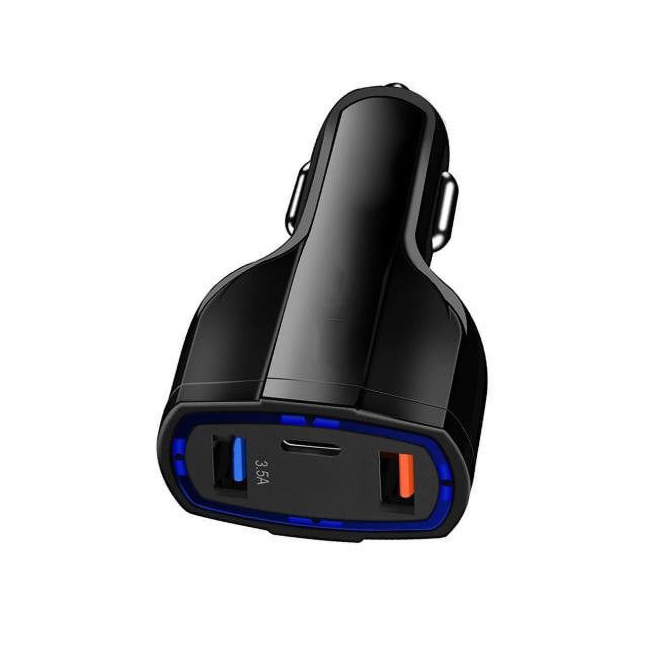 Picture of 3P Experts 3 Port Fast Charge 3 Car Charger  Black          