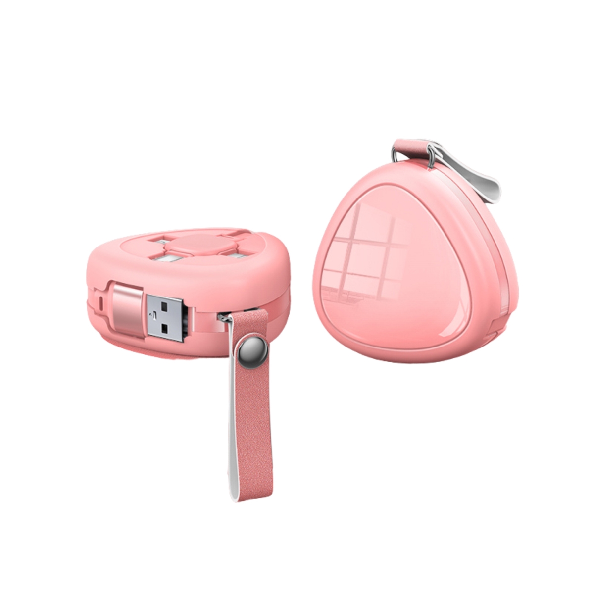 Picture of 3P EXPERTS 3PX-TrioChgr-PNK TrioCharge -3N1 Retractable Charger