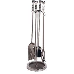 Picture of Dagan AHF660 Fireplace Tool Set&#44; Pewter - 5 Piece