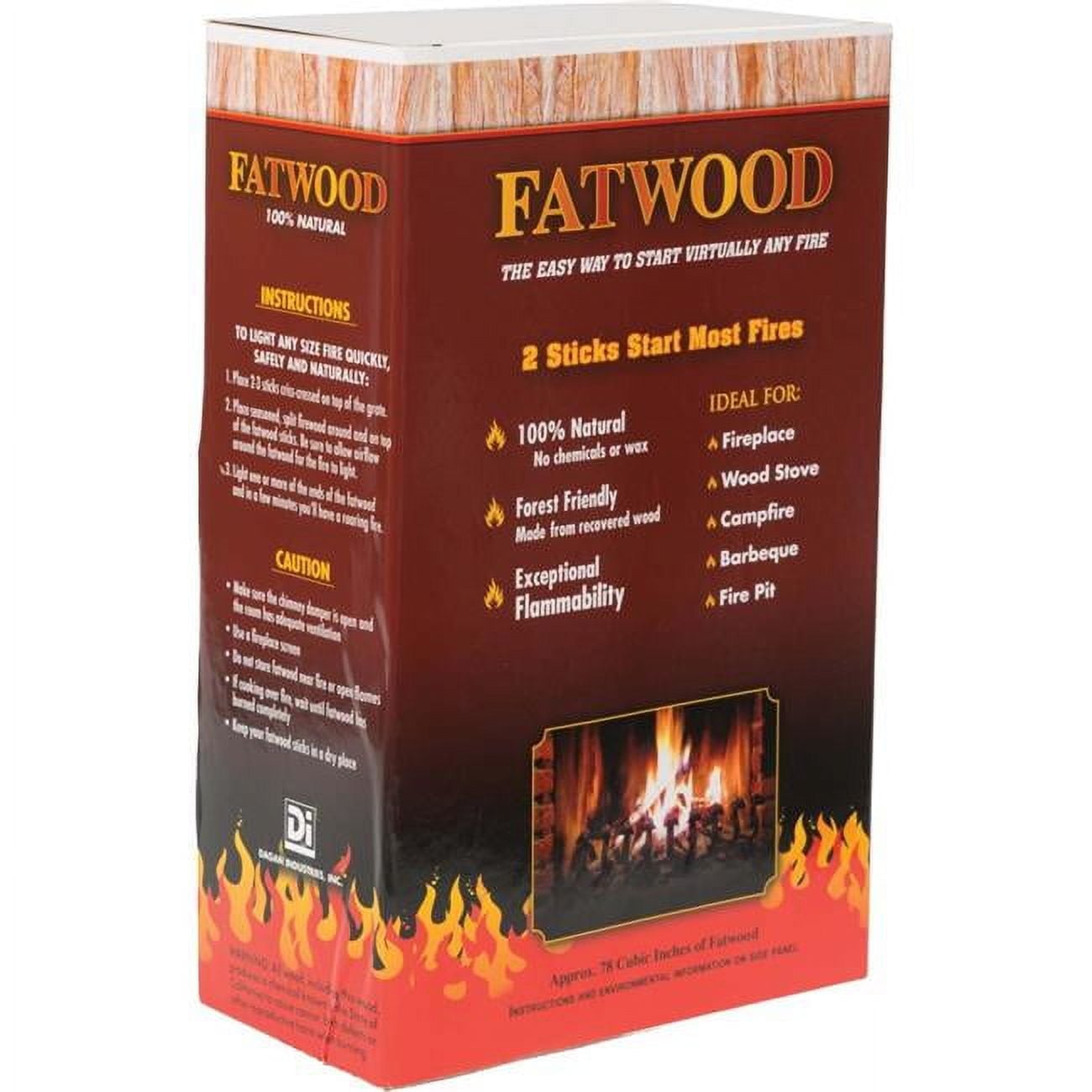 Fatwood Firestarter in a Box, Natural