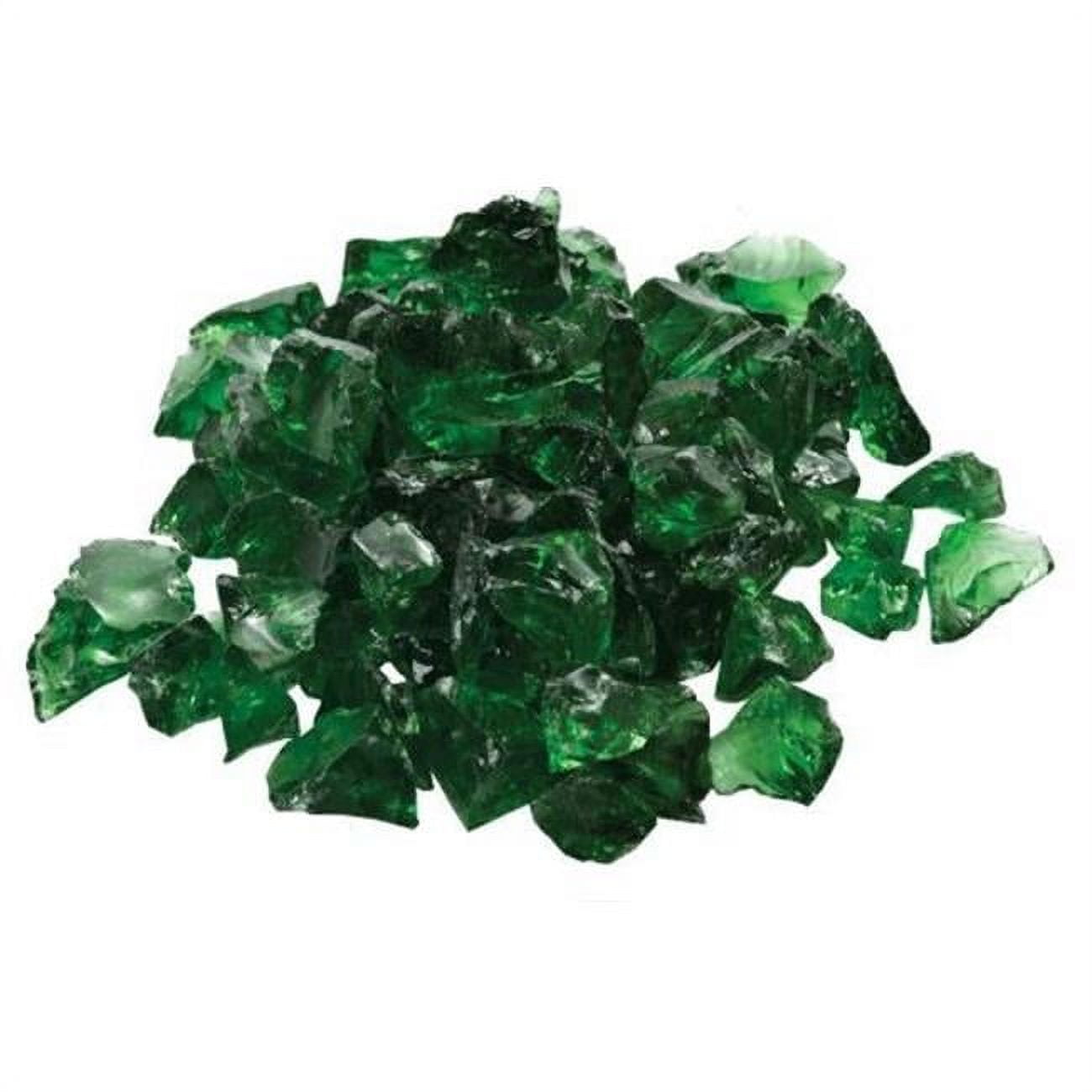 GLL-DARKGR 0.5-0.75 in. Fire Glass, Dark Green