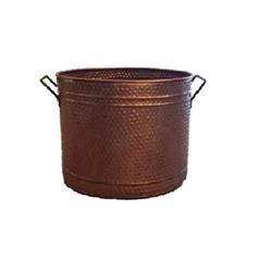 Picture of Dagan 1560 Hammered Steel Log Bucket&#44; Copper