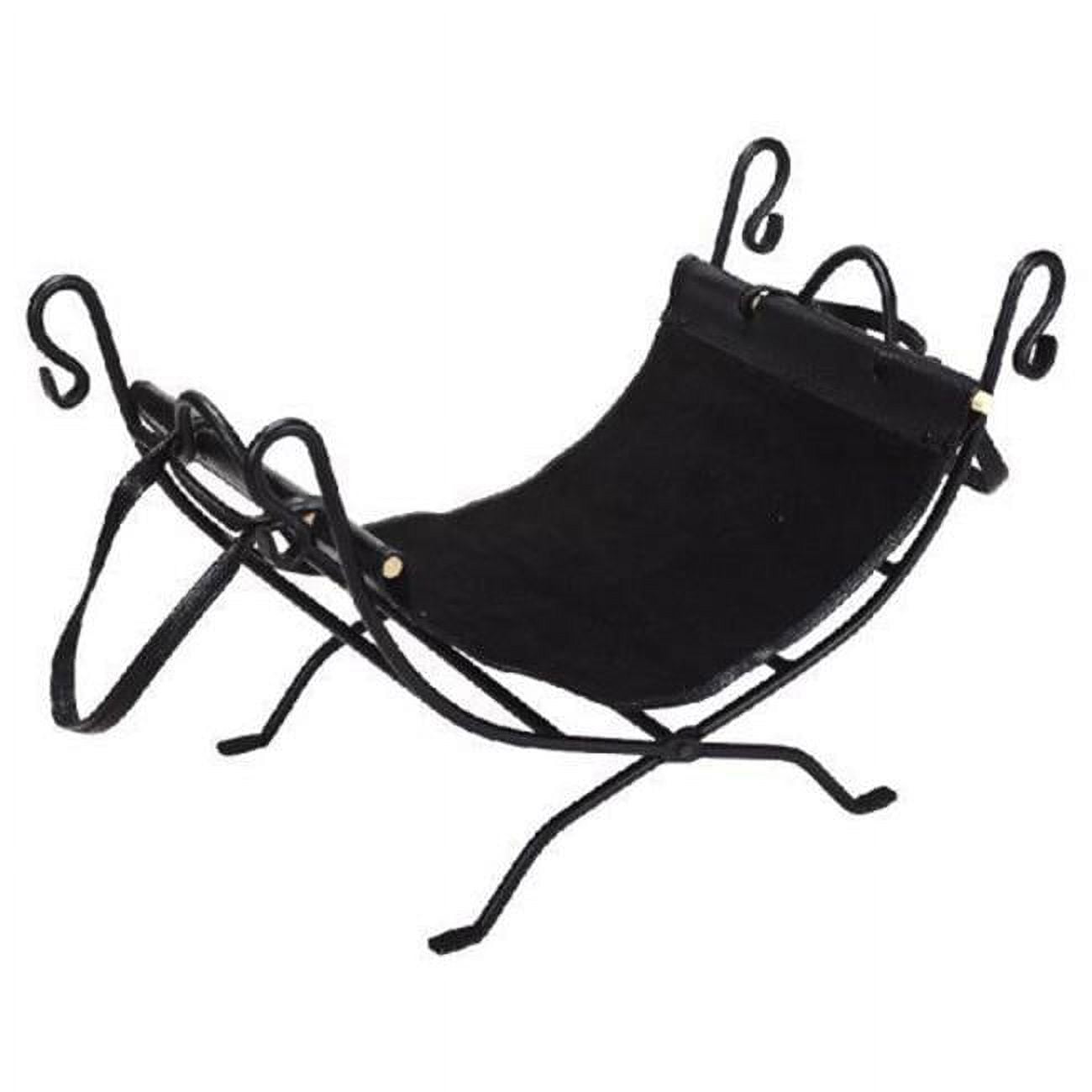 Picture of Dagan AHL100 Wrought Iron Log Holder & Carrier&#44; Black