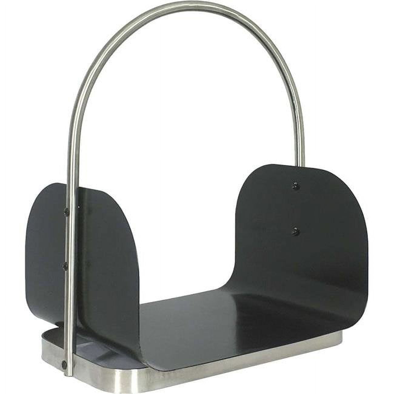 Picture of Dagan LC710 Stainless Steel Log Holder&#44; Black & Stainless Steel