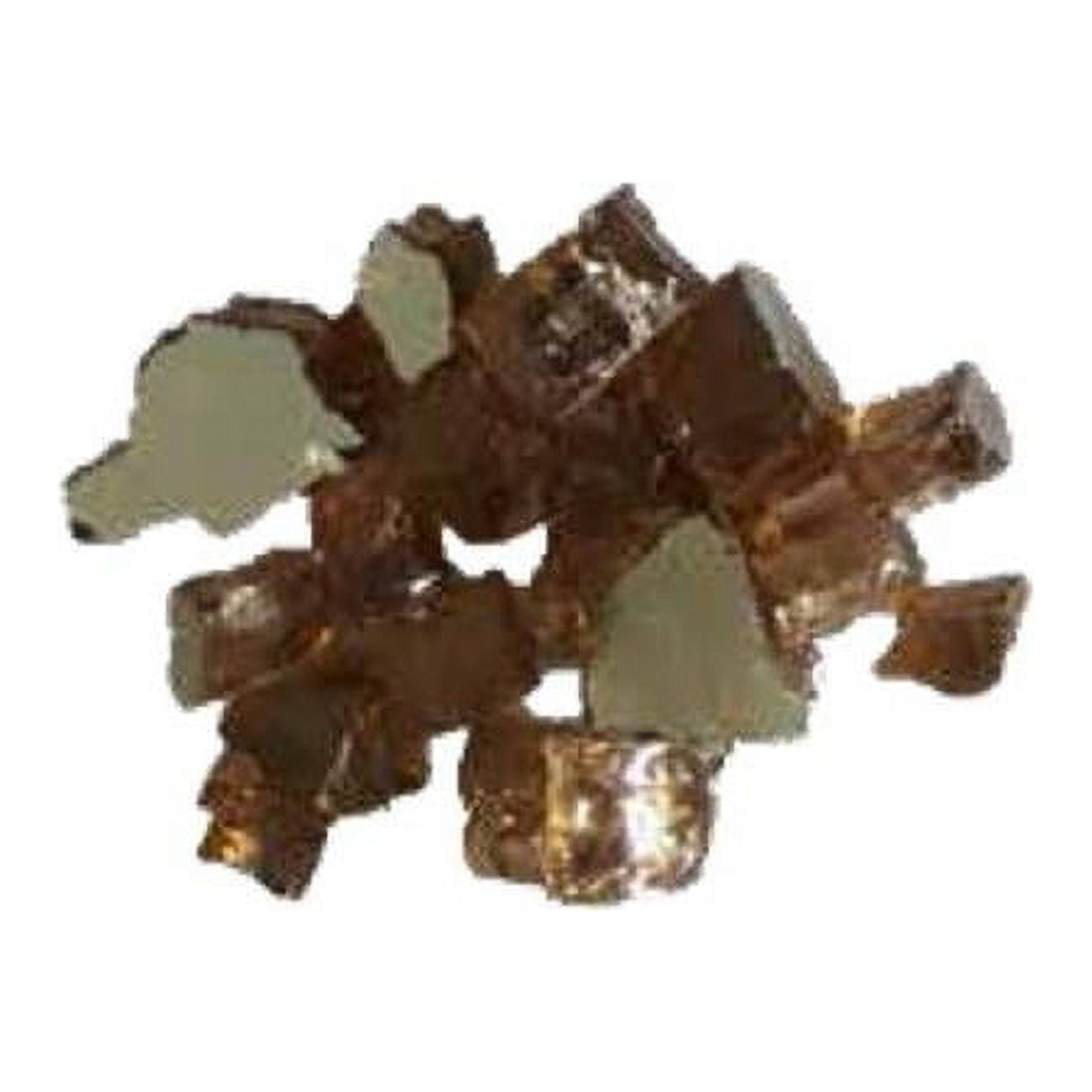 0.5 in. Reflective Fire Glass, Copper