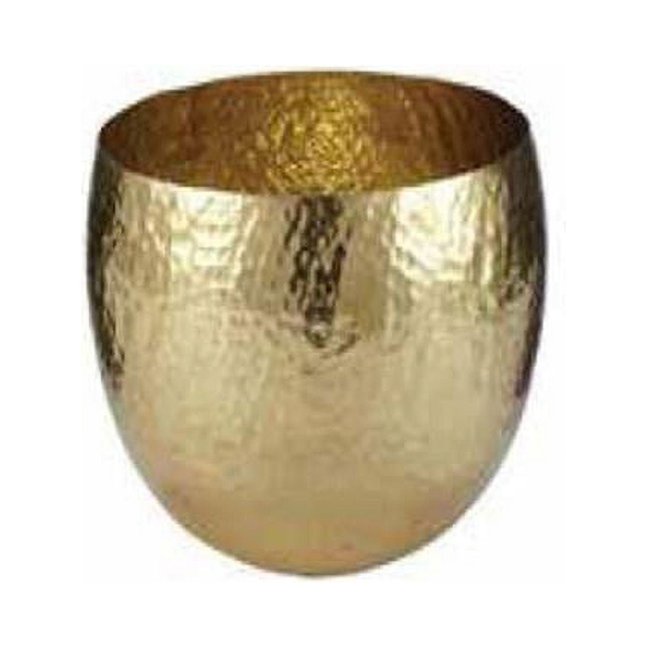 Picture of Dagan 2540 Hammered Steel Log Bucket, Polished Brass