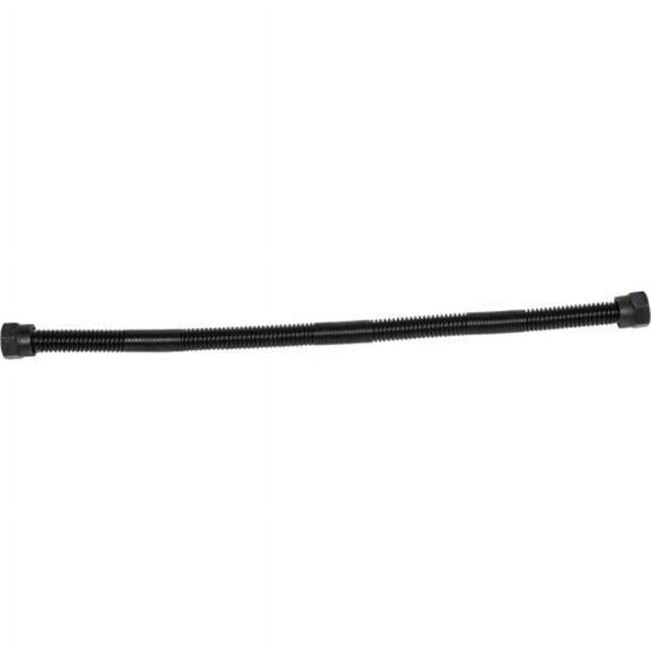 FLEX-CON Flexible Gas Connector with Solid Brass Fittings on Each End, Black