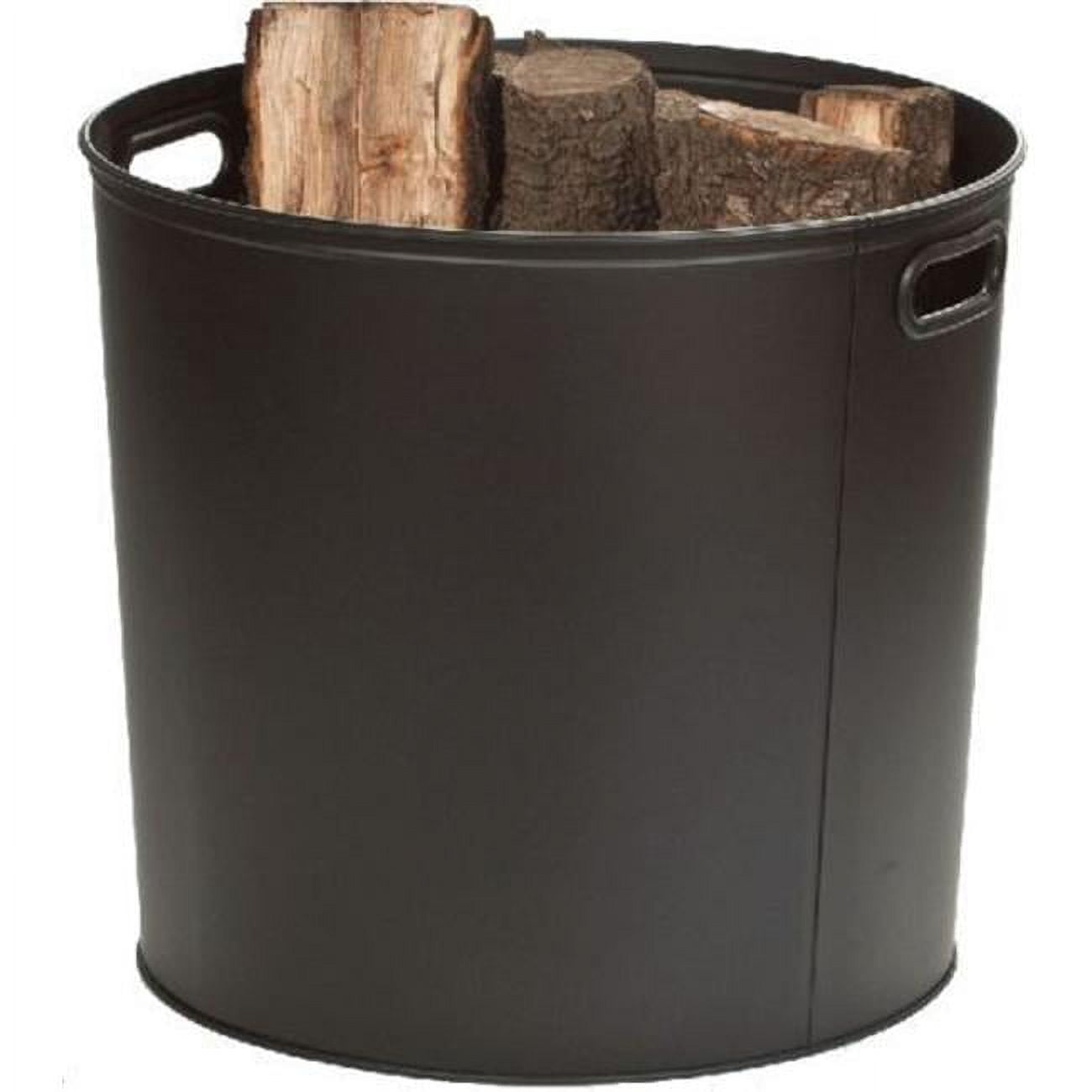 Picture of Dagan 1540 Log Bucket with Two Cut Out Handles, Black