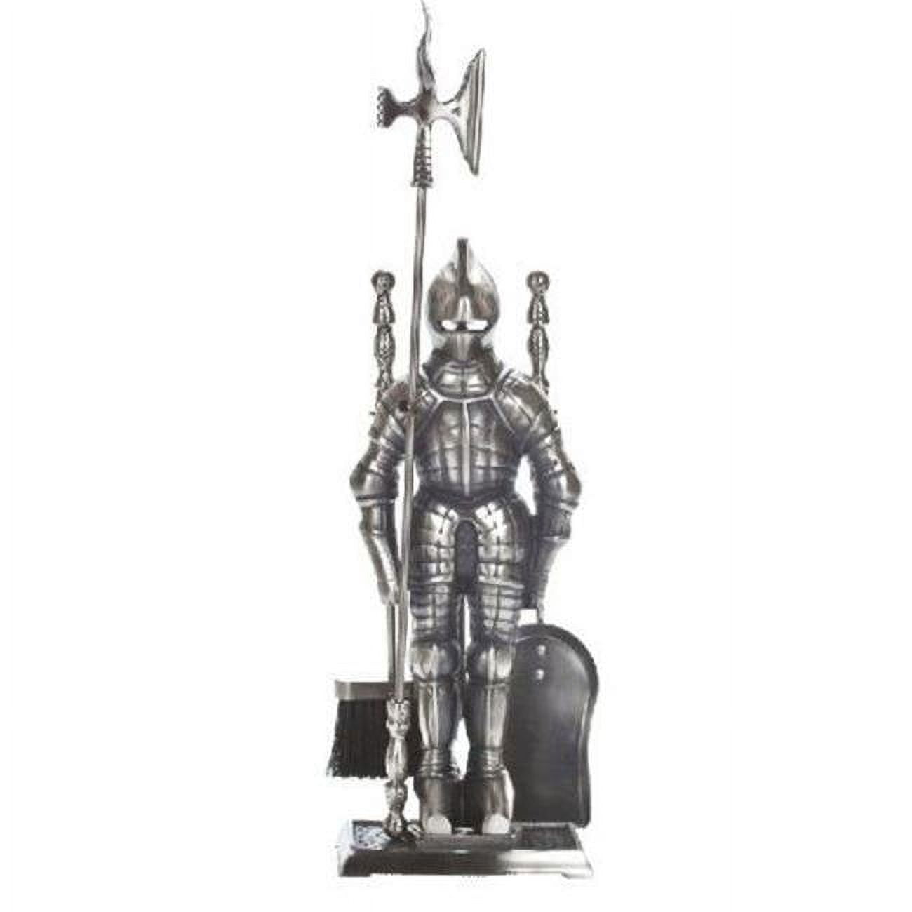 Picture of Dagan 7500 Knight Fireplace Tool Set&#44; Pewter - 5 Piece