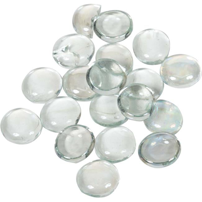 0.75 in. Fire Beads, Clear Iridescent