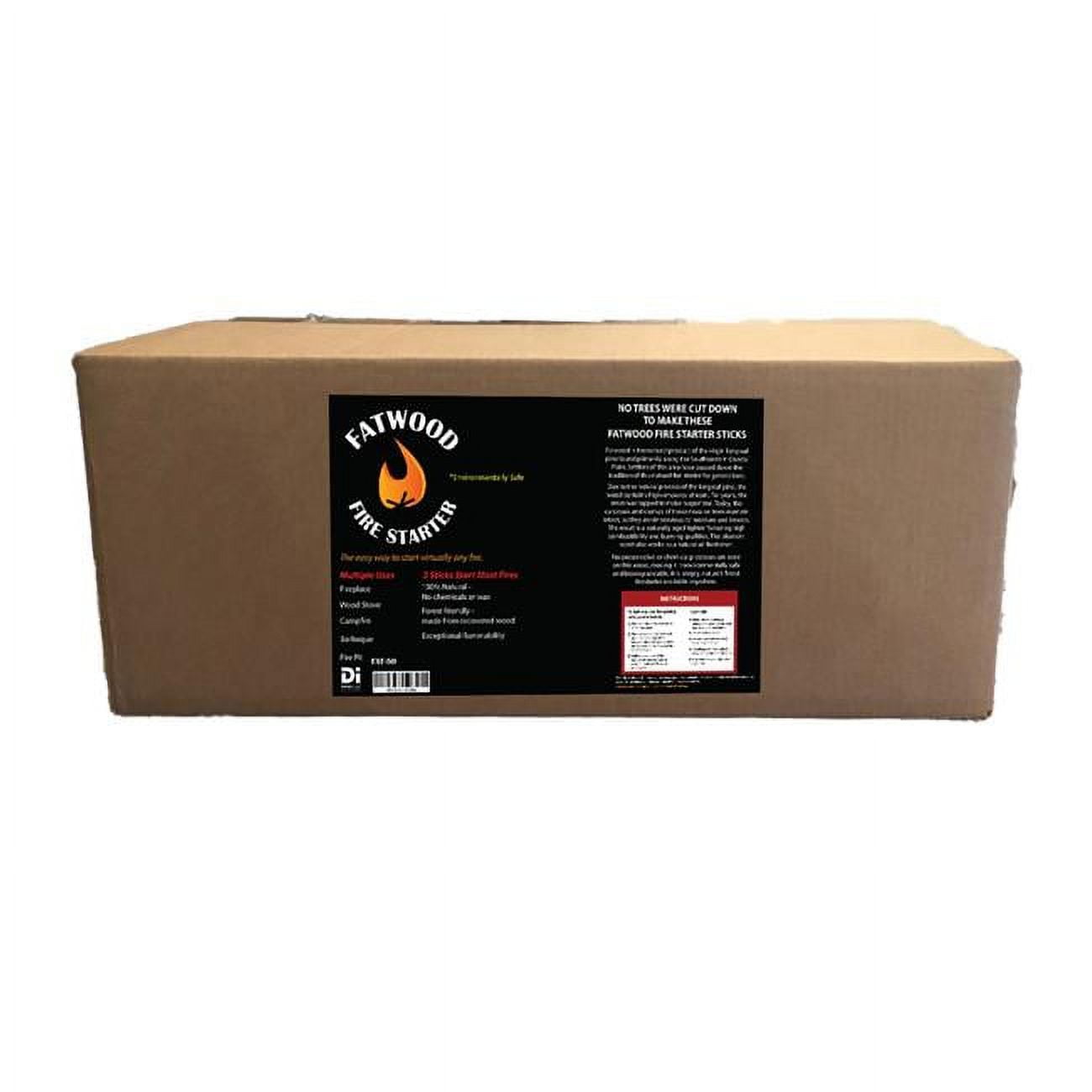 50 lbs Fatwood Firestarter in a Box, Natural