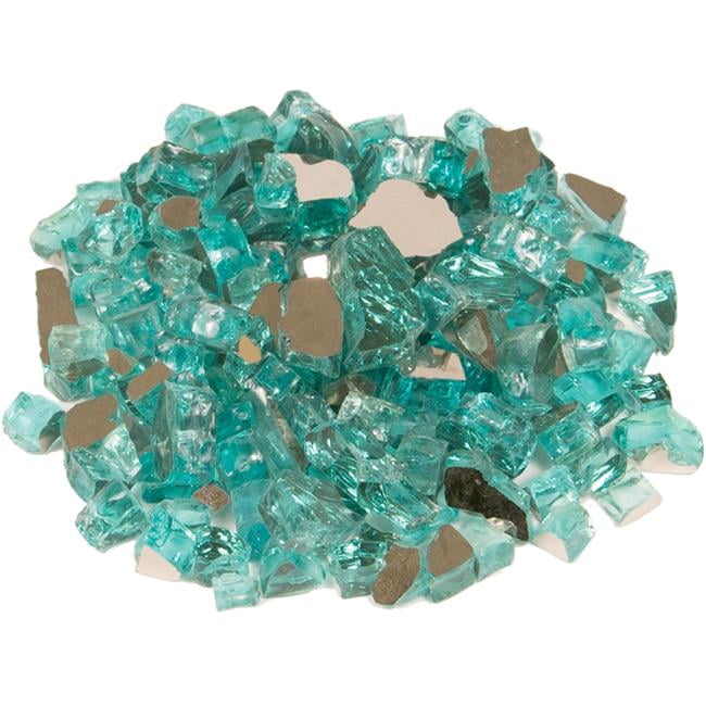 1/4' Size Jade Color Reflective Fire Glass