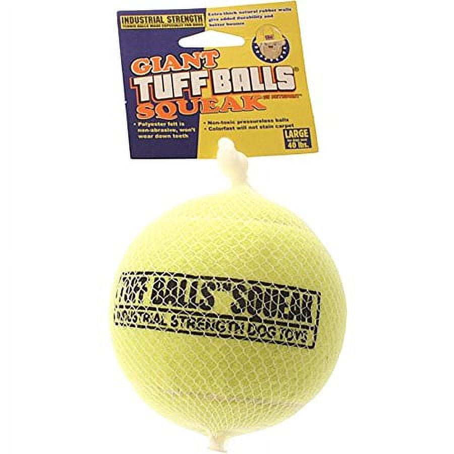 Picture of PetSport PS70301 4 in. Giant Tuff Ball Squeak Dog Toy - Yellow
