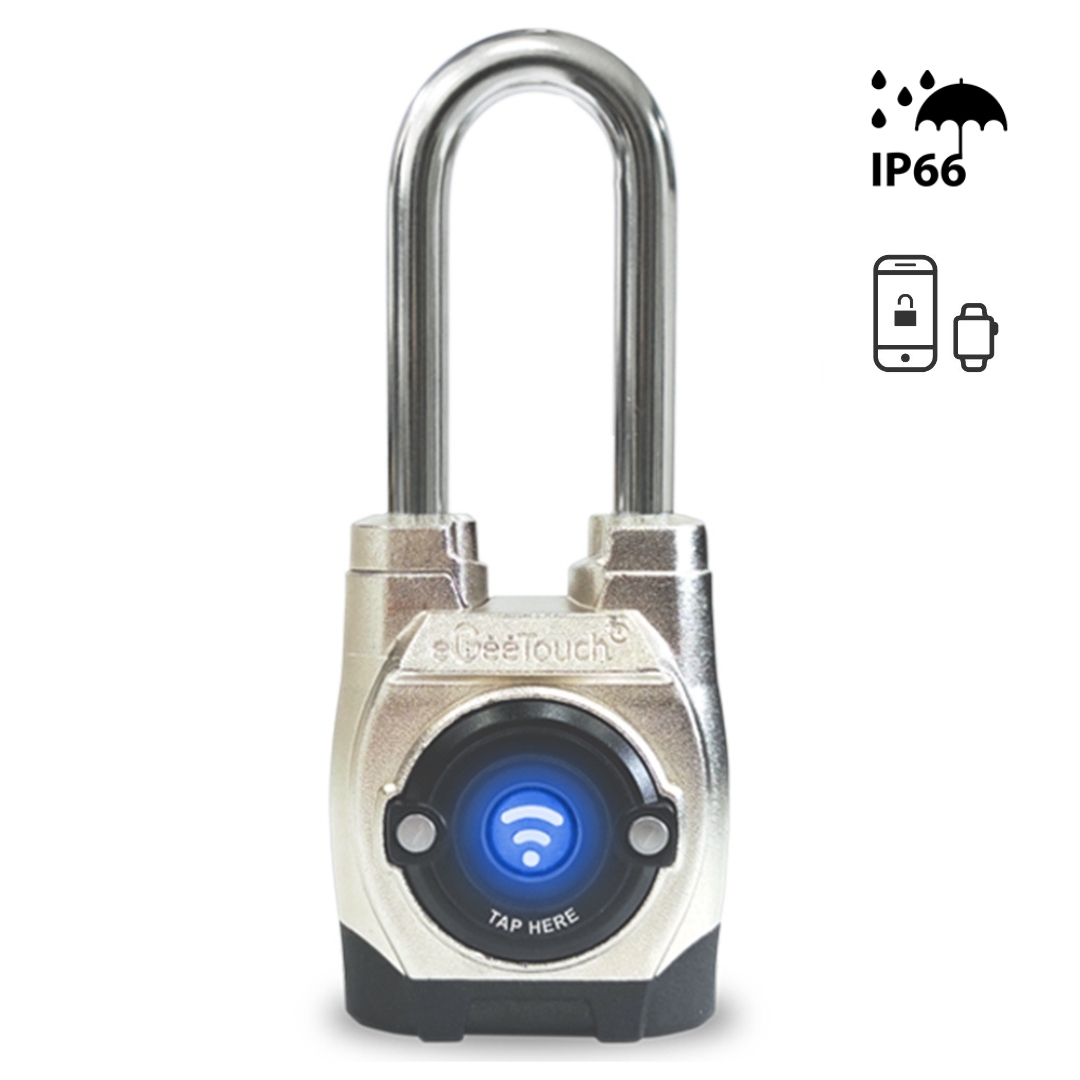5-02502-94  5th Gen. Smart Padlock (Long) - Bluetooth+NFC, Outdoor, Weatherproof