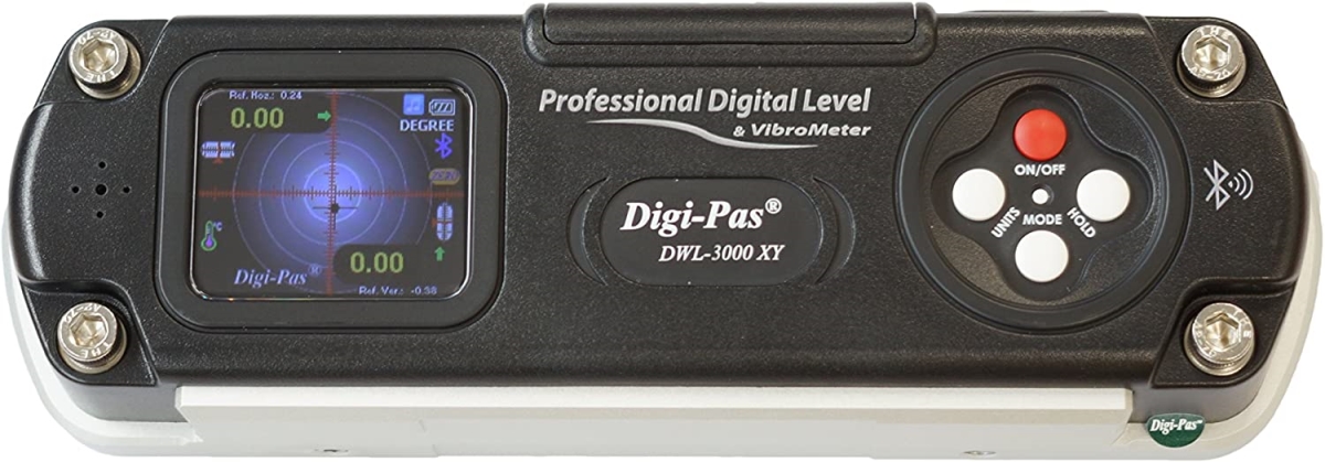 Picture of Digi-Pas 2-03023-99 6 in. DWL3000XY 2-Axis Digital Machinist Level & Inclinometer with Bluetooth & 0.002 in. Pet ft.