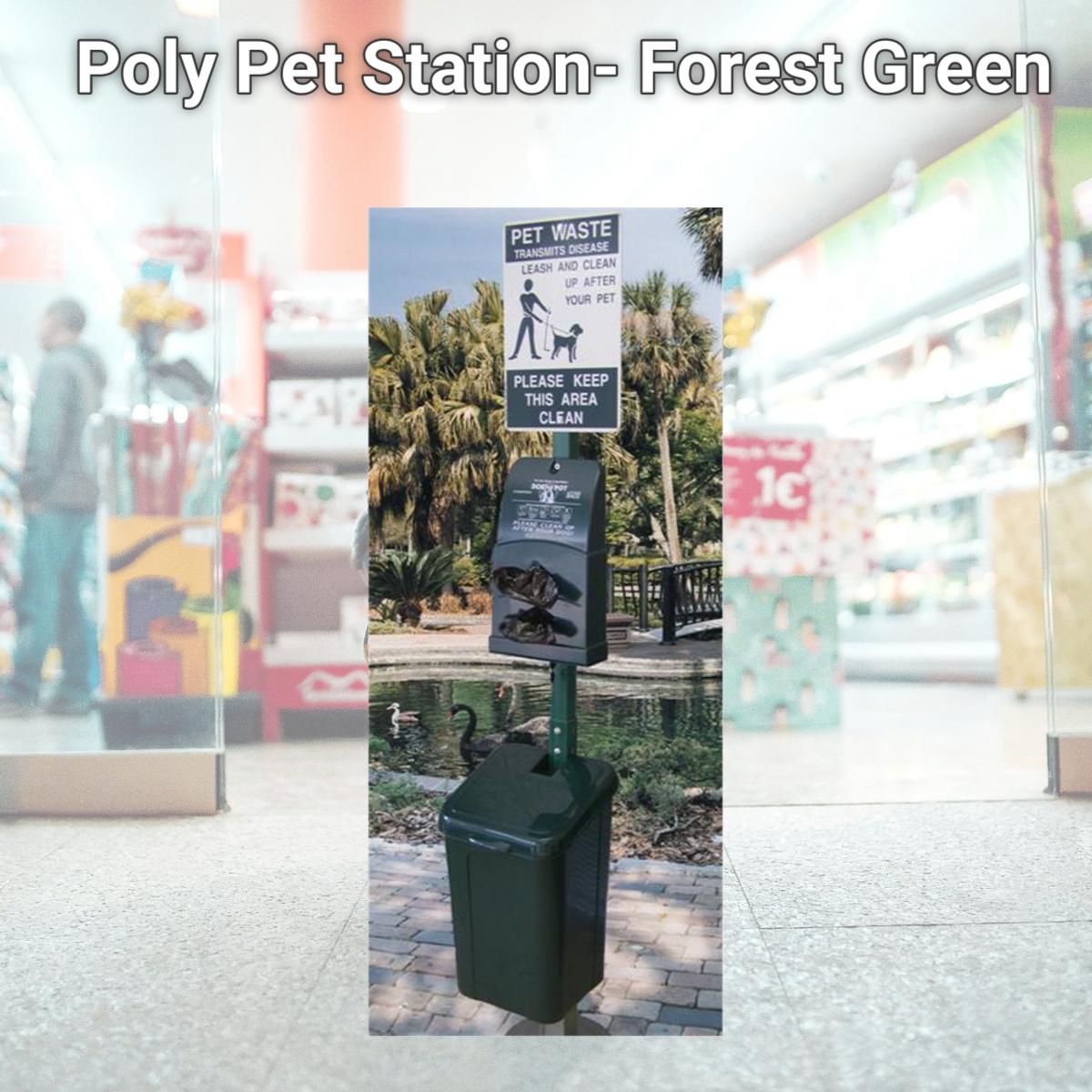 Picture of Dogipot 1010 Poly Pet Station- Forest Green