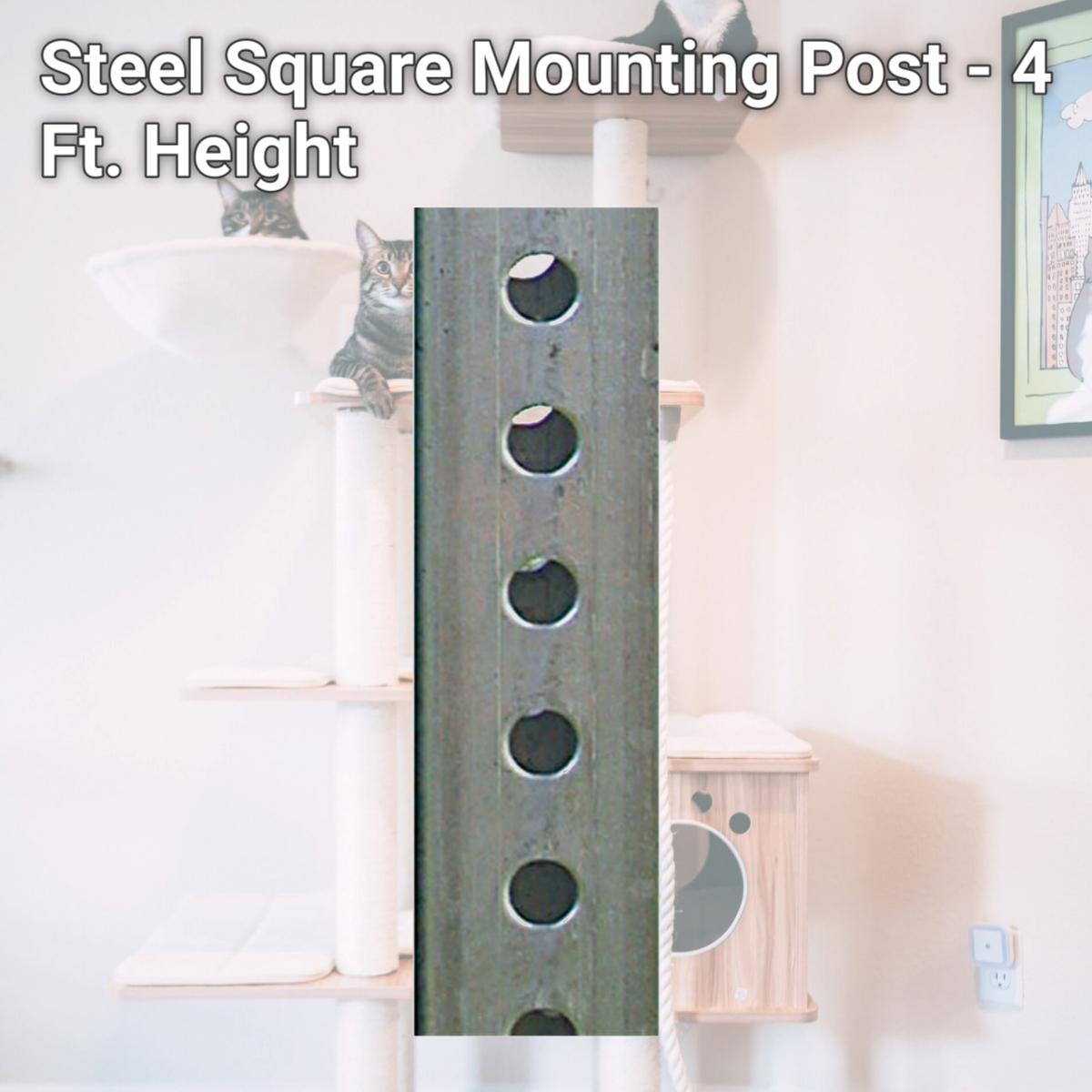 Picture of Dogipot 1302 Steel Square Mounting Post - 4 Ft. Height