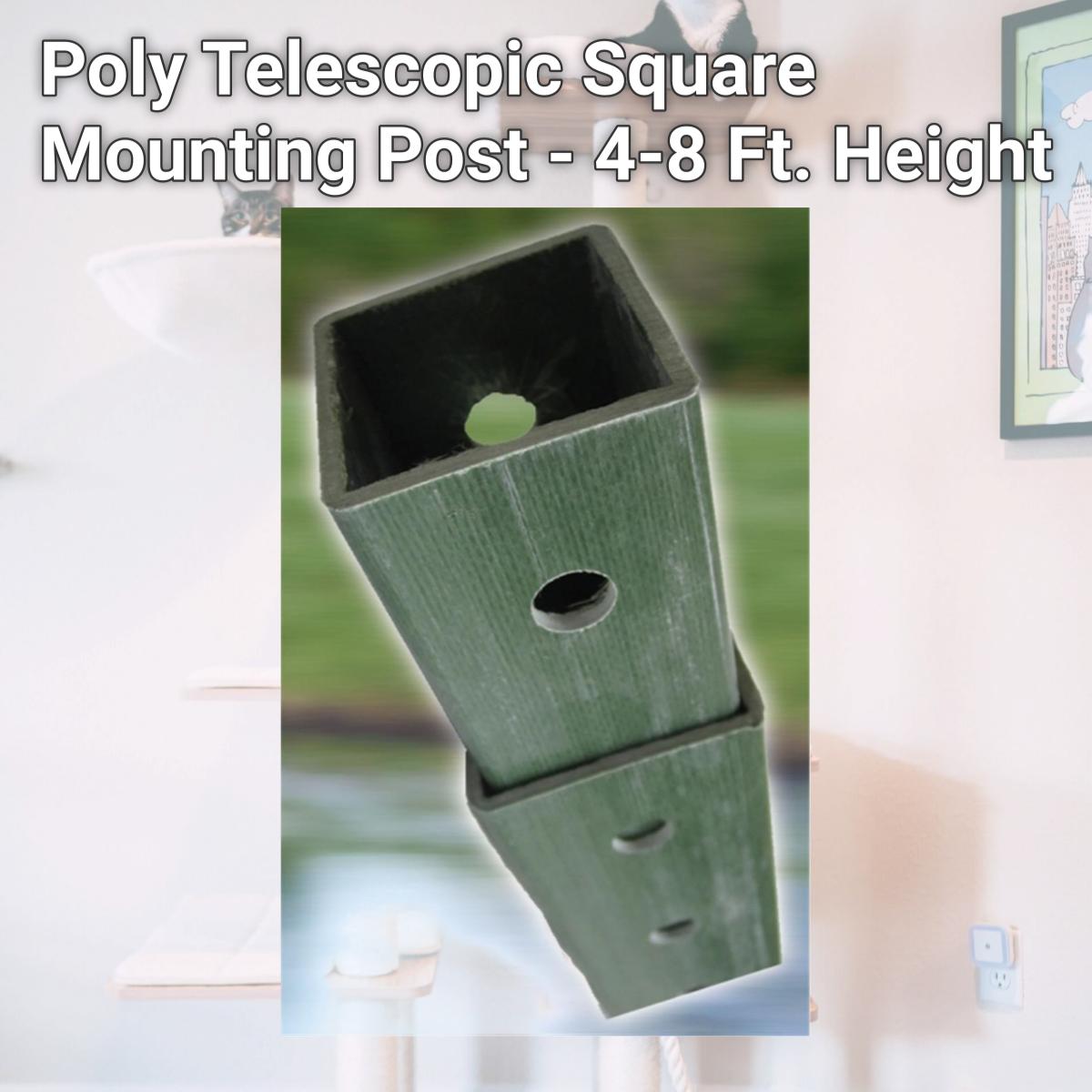 Picture of Dogipot 1304 Poly Telescopic Square Mounting Post - 4-8 Ft. Height