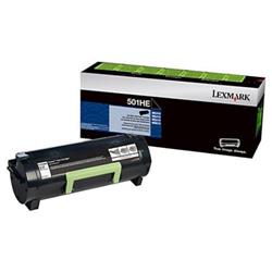 Picture of Lexmark 50F1H0E High-Yield Black Toner Cartridge for 50X
