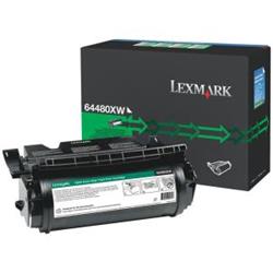 Picture of Lexmark 64480XW Black Extra-High-Yield Toner Cartridge for T644