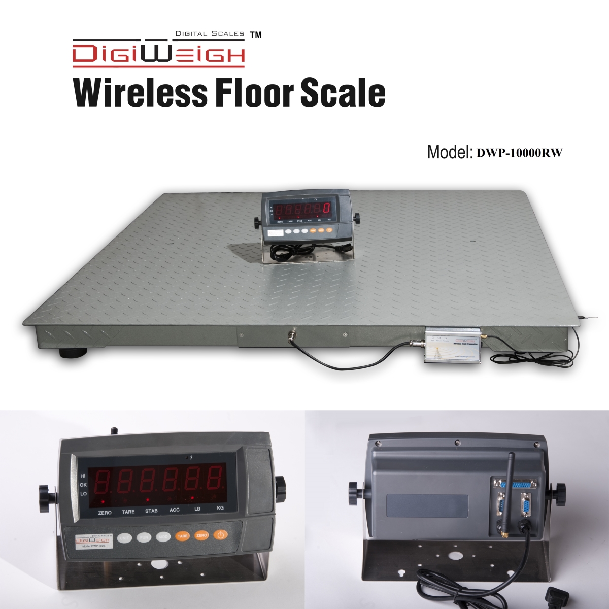 DWP-10000RW  WIRELESS 10000Lb FLOOR SCALE
