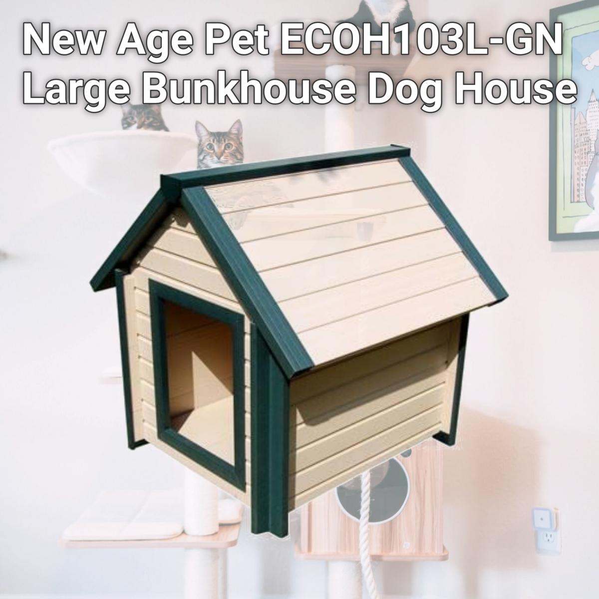 Picture of New Age Pet ECOH103L-GN Large Bunkhouse Dog House
