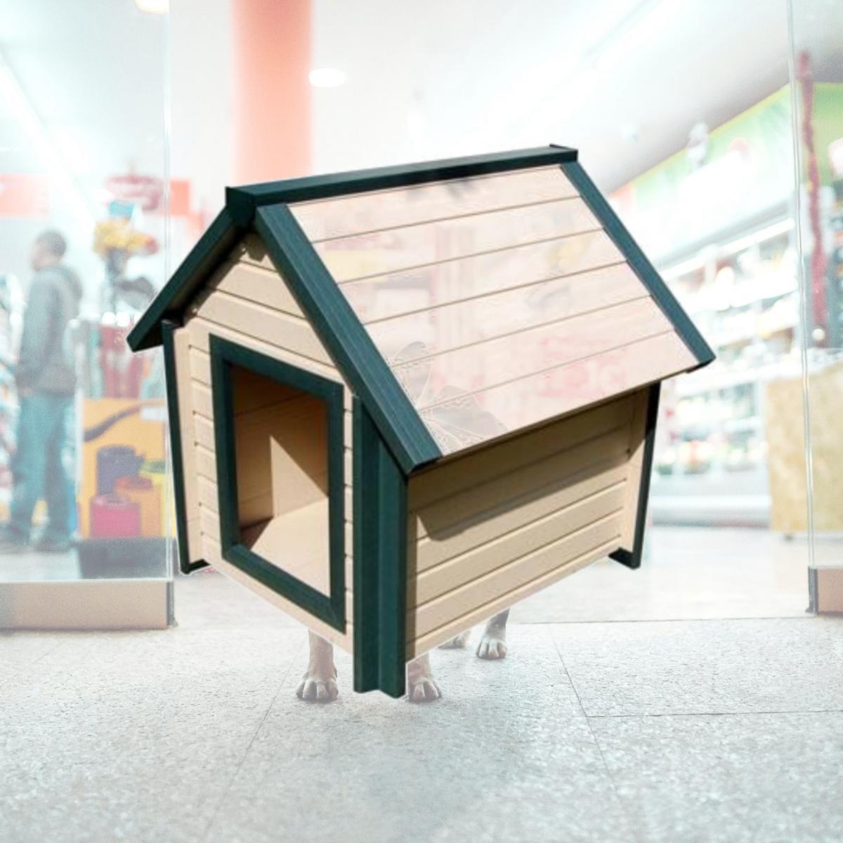 Picture of New Age Pet ECOH103L-GN Large Bunkhouse Dog House