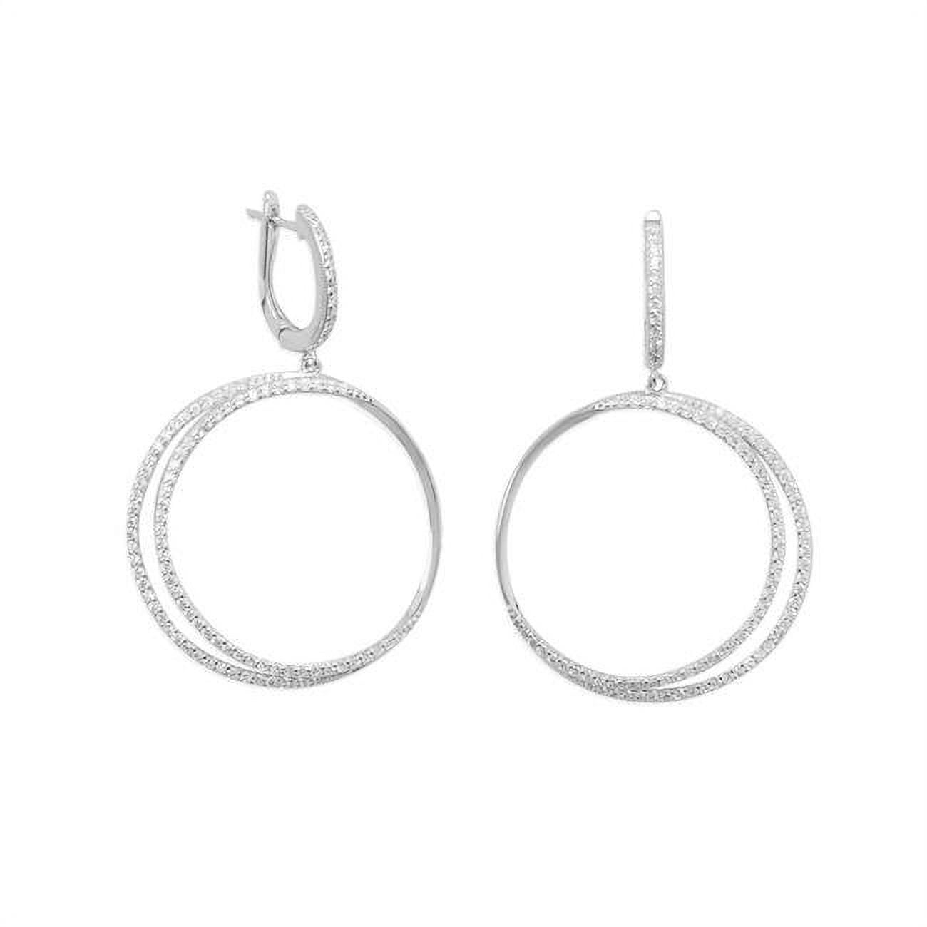 Sterling Silver Cubic Zirconia Eclipse Earrings -  The Gem Collection, TH2946411
