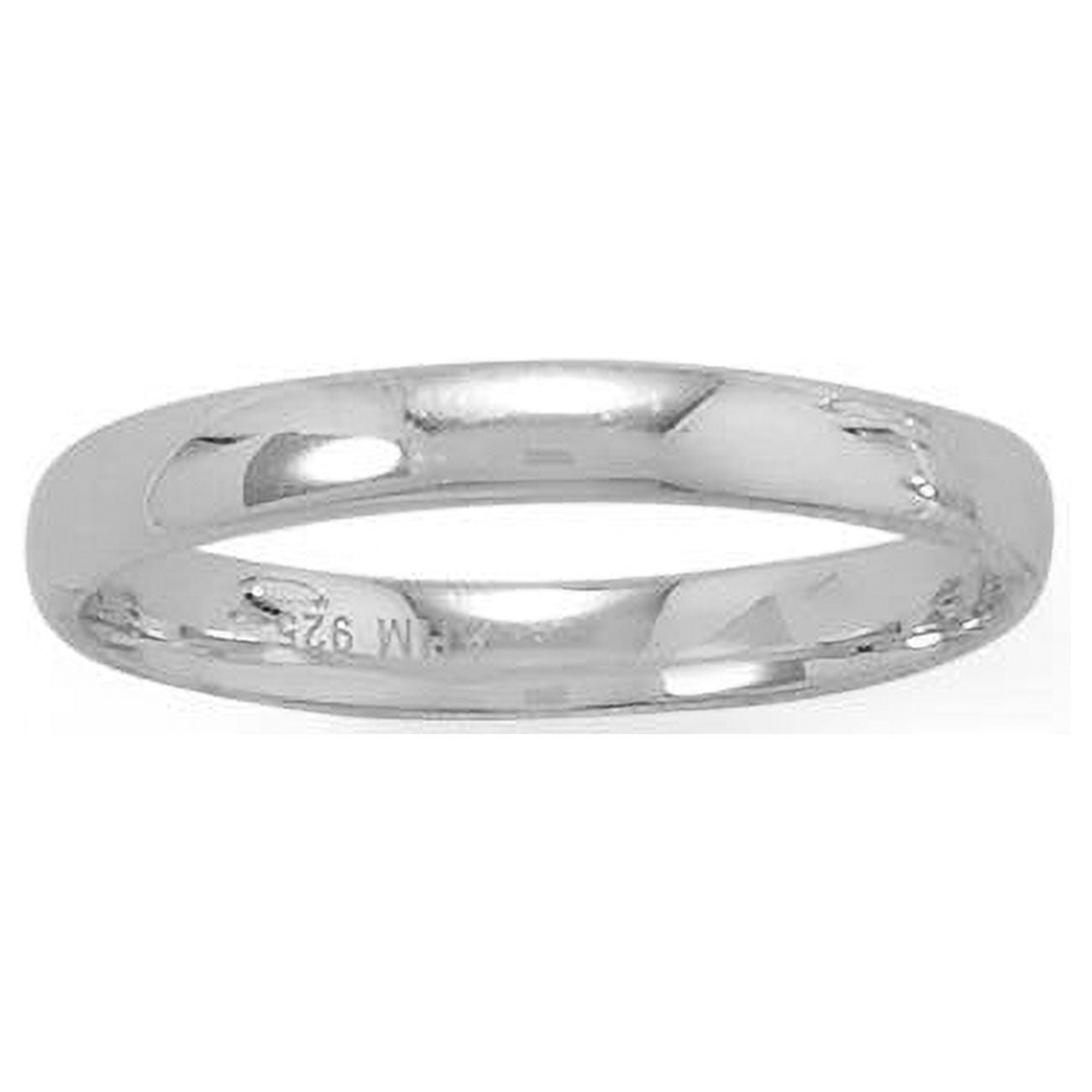 Picture of Precious Stars 83813-10 Sterling Silver Polished 3 mm Wedding Band Ring - Size 10