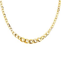 Picture of Dimaya Fine Jewelry NK-0271 14K Yellow Gold Ladies Fancy Hollow Graduating Fancy Link Necklace