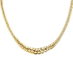 Picture of Dimaya Fine Jewelry NK-0272 14K Yellow Gold Ladies Graduating Fancy Hollow Braided Link Necklace
