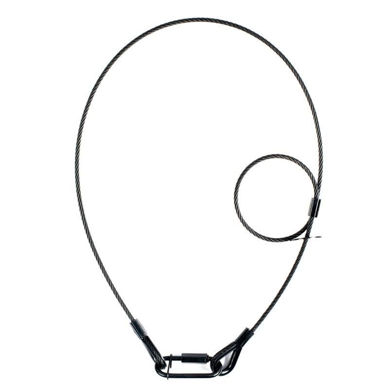 SC4001 31.5 in., 800 mm Black Safety Cable - 30 Kg
