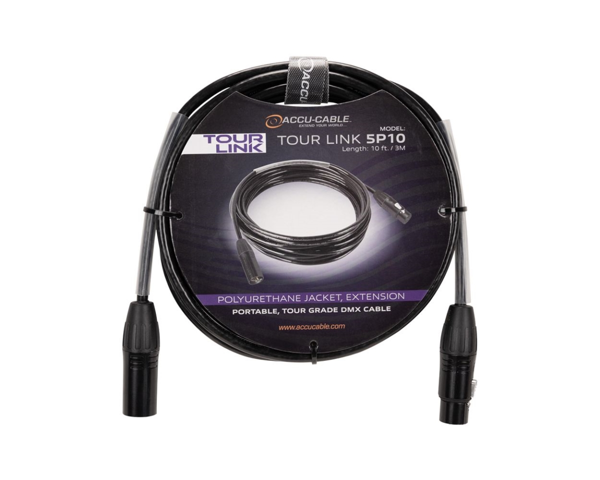 Picture of Accu Cable TOU027 10 ft. Tour Link 5P10 Tour Grade DMX Cable