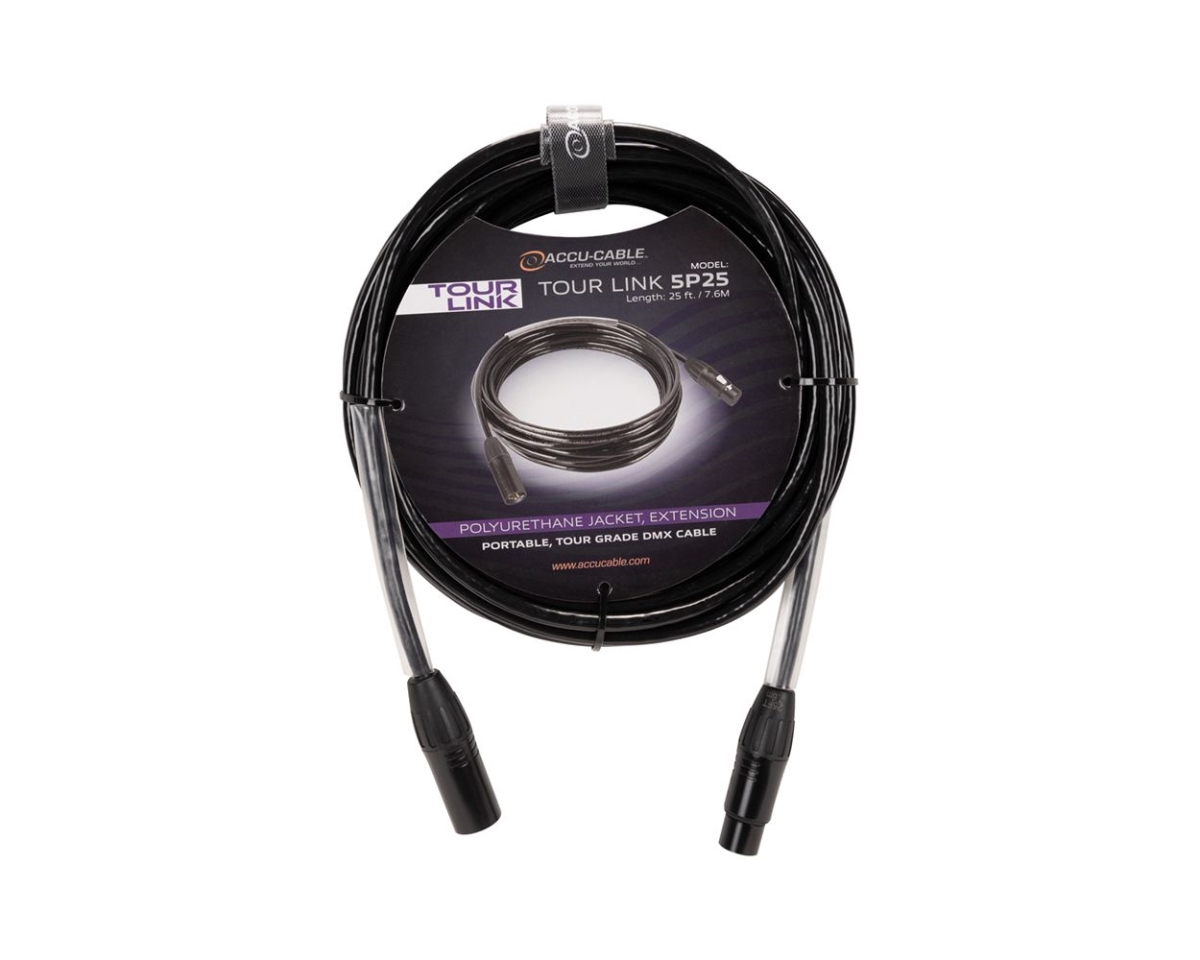 Picture of Accu Cable TOU053 25 ft. Tour Link 5P25 Tour Grade DMX Cable