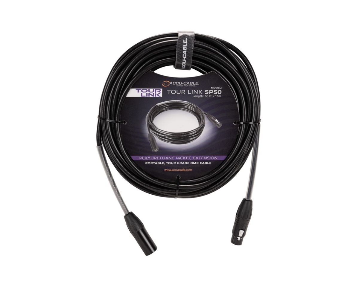 Picture of Accu Cable TOU066 50 ft. Tour Link 5P50 Tour Grade DMX Cable