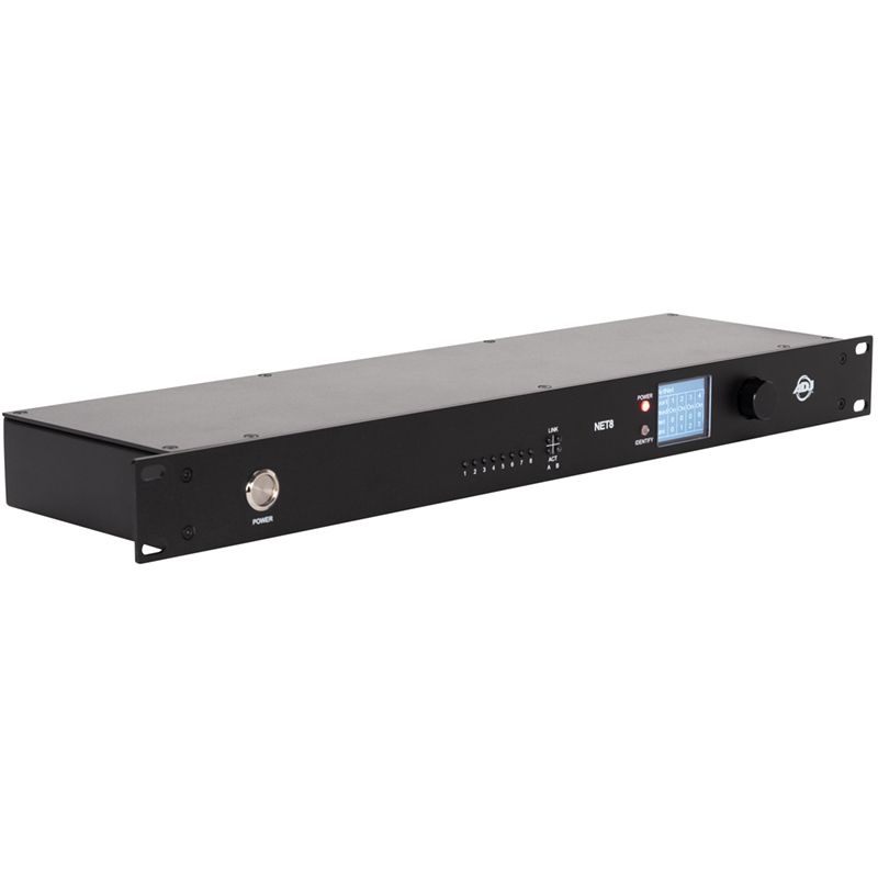 NET800 NET 8 4-Port DMX Over Ethernet Node with Wired Digital Communication Network