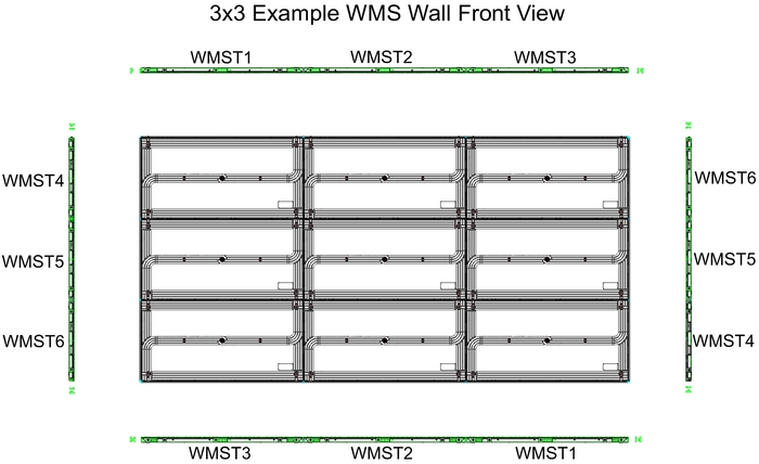 WMS327 WMST3;Top Right & Bottom Left, Trim Sect !! WMS327