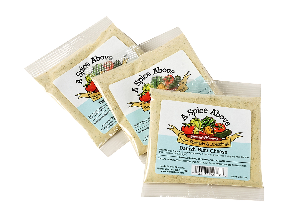ASAMIX01328  Dip Mix, Danis Blue Cheese, Perfect for Easy Cooking, All-Natural, No MSG, 3Pk