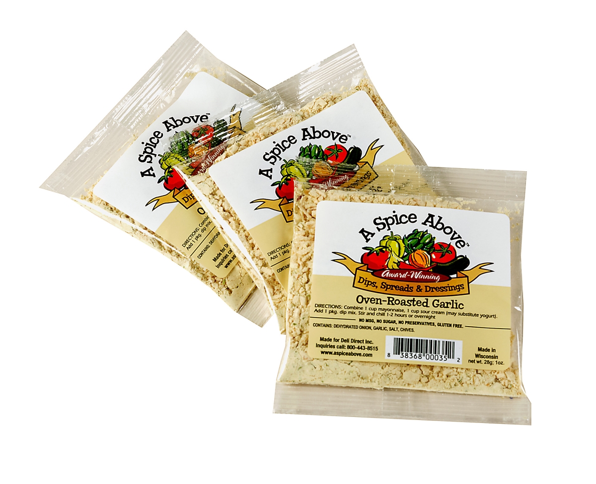 ASAMIX00758  Dip Mix, Roasted Garlic, Perfect for Easy Cooking, All-Natural, No MSG, 3Pk