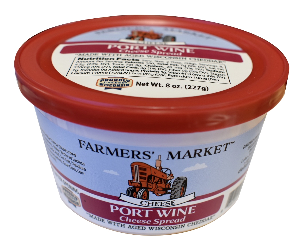 B0BB4L41T4 Spreadable Cheese for Crackers, Chips & Pretzels, Creamy Cheese Dip for Snacking & Entertaining, Port Wine, 8oz