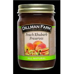 Picture of Dillman Farm 206 16 oz Peach Rhubarb Preserves - Pack of 6