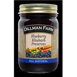 Picture of Dillman Farm 235 16 oz Blueberry Rhubarb Preserves - Pack of 6